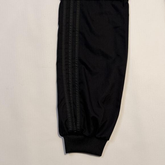 Adidas Pants Womens 8 Black Track Joggers Belted Stripes Crown Logo Missy Elliot - Picture 3 of 11